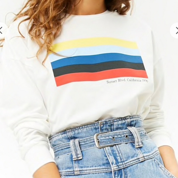 Forever 21 Tops - F21 Sunset Blvd California 1996 sweatshirt